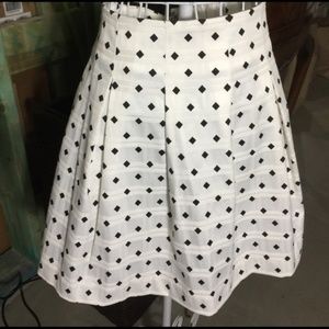 Banana Republic  Diamond Print Pleated Skirt